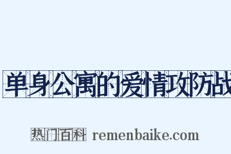 单身公寓的爱情攻防战是什么意思的图片